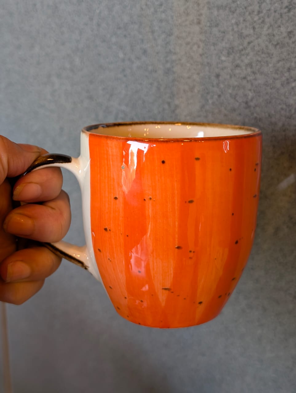 Eternal Orange with Black Dots Mug