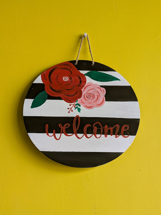 The Floral Welcome Plate