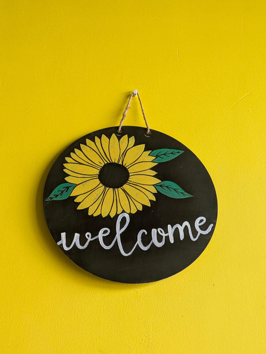 The Sunflower Welcome Plate